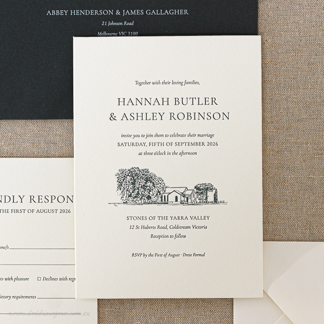 Wedding invitation hotsell examples formal